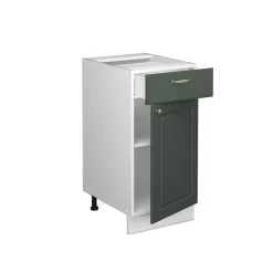 Midischrank Fame-Line Grün-Gold Landhaus 40 x 82 cm ohne Arbeitsplatte Vicco