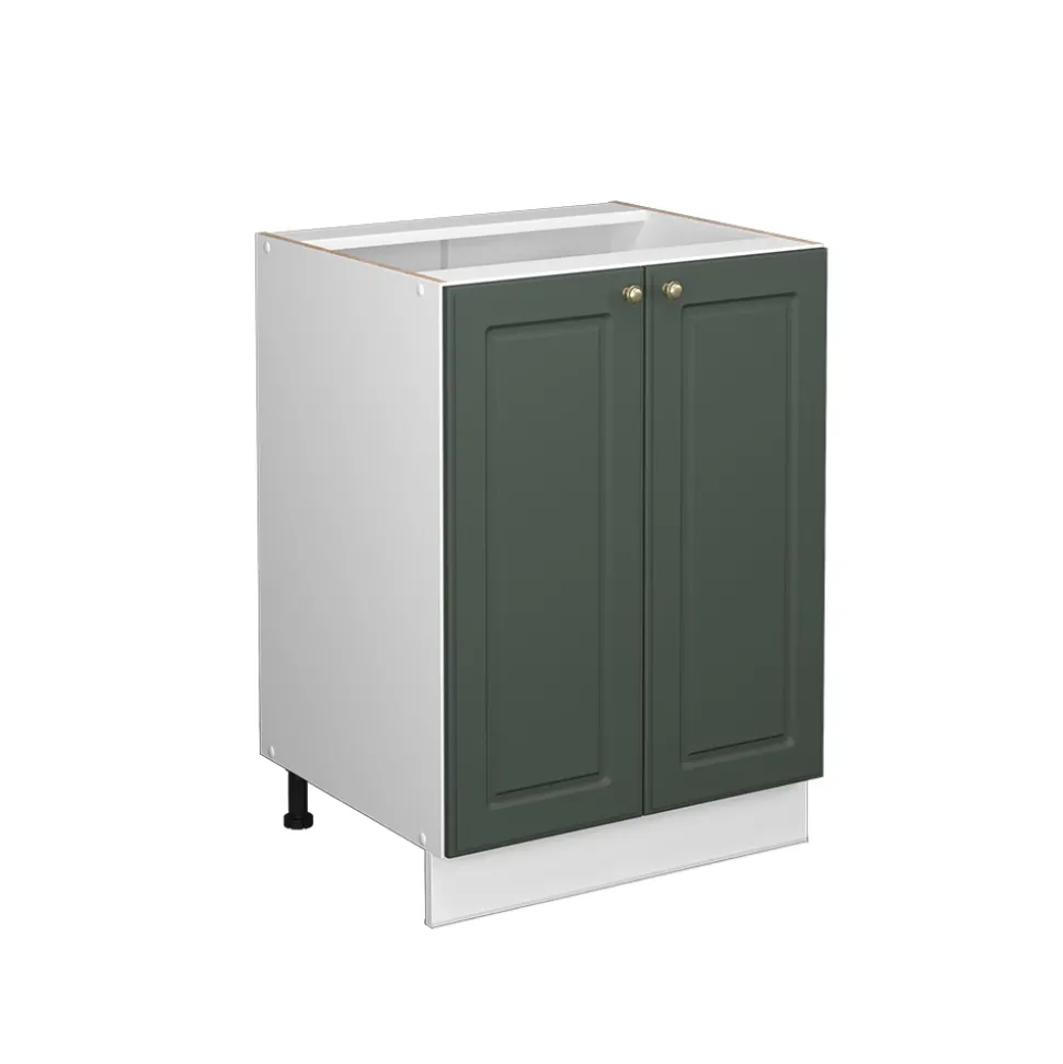 Midischrank Fame-Line Grün-Gold Landhaus 60 x 82 cm ohne Arbeitsplatte Vicco