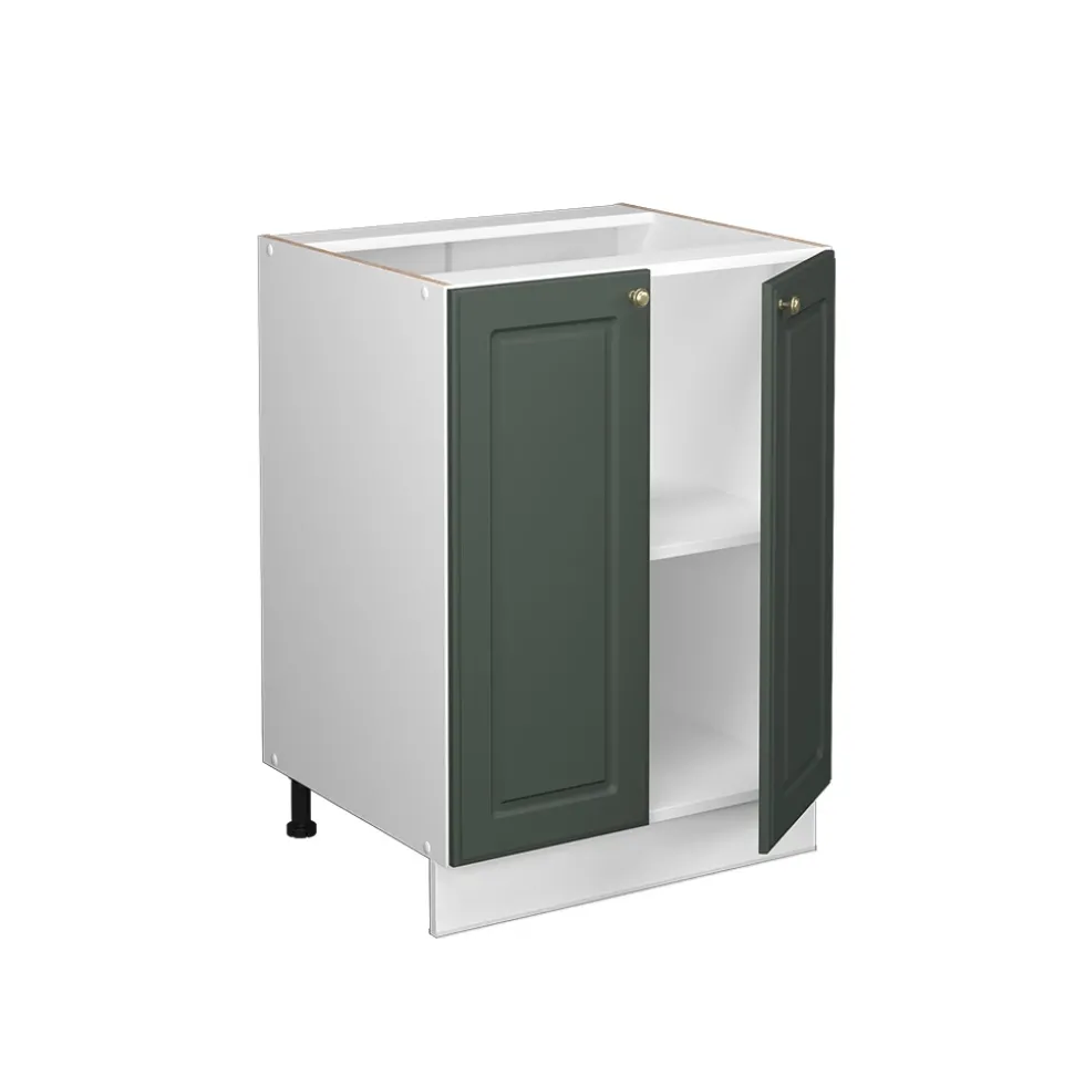 Midischrank Fame-Line Grün-Gold Landhaus 60 x 82 cm ohne Arbeitsplatte Vicco