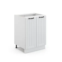 Midischrank Fame-Line Weiß Landhaus 60 x 82 cm ohne Arbeitsplatte Vicco