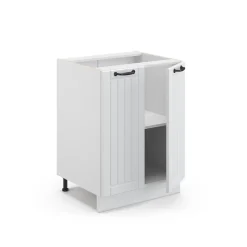 Midischrank Fame-Line Weiß Landhaus 60 x 82 cm ohne Arbeitsplatte Vicco