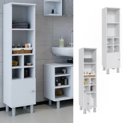 Midischrank Fynn Weiß 30 x 130.6 cm kleine Tür Vicco