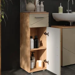 Midischrank Irma Goldkraft Eiche 30 x 81 cm Vicco