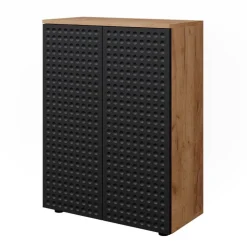 Midischrank Irma Goldkraft Eiche/Grün 60 x 81 cm Vicco