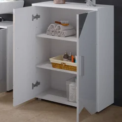 Midischrank Irma Weiß Hochglanz mit Einsätzen 60 x 81 cm Vicco