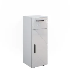 Midischrank Irma Weiß Hochglanz 30 x 81 cm Vicco