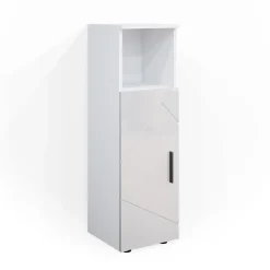 Midischrank Irma Weiß Hochglanz 30 x 95 cm Vicco