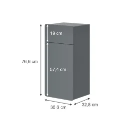 Midischrank Izan Grau 36.6 x 76.6 cm Vicco