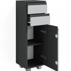 Midischrank J-Shape Weiß 30 x 95 cm Vicco