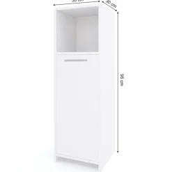 Midischrank Kiko Weiß 30 x 95 cm Vicco