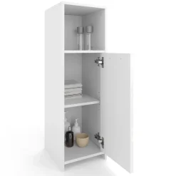 Midischrank Kiko Weiß Hochglanz/Weiß 30 x 95 cm Vicco