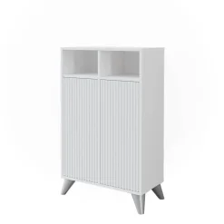 Midischrank Leano Weiß 60 x 97 cm mit 2 Türen Vicco