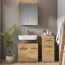 Midischrank Luna Eiche Wotan 37 x 79 cm Vicco