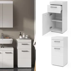 Midischrank Luna Weiß 37 x 79 cm Vicco