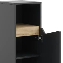 Midischrank Marelle Anthrazit/Artisan 30 x 74.5 cm mit Tür und offenem Fach Vicco