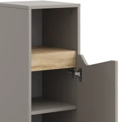 Midischrank Marelle Greige 30 x 74.5 cm mit Tür und offenem Fach Vicco