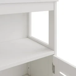 Midischrank Riad Weiß 60 x 80 cm mit Türen und offenem Fach Vicco