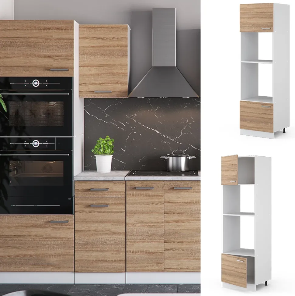 Mikrowellenschrank R-Line Sonoma 60 cm Vicco