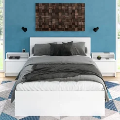 Nachtkommode Naara Weiß 50.2 x 46.4 cm Vicco