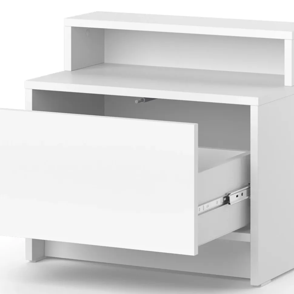 Nachtkommode Naara Weiß 50.2 x 46.4 cm Vicco