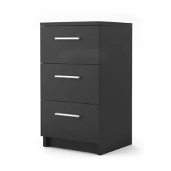 Nachttisch Schwarz 38 x 66 cm Vicco