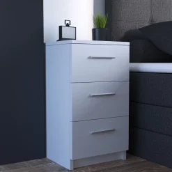 Nachttisch Weiß 2er Set Vicco