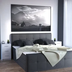 Nachttisch Weiß Hochglanz 38 x 66 cm Vicco