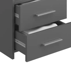 Nachttisch Alpin Anthrazit 40 x 62 cm Vicco