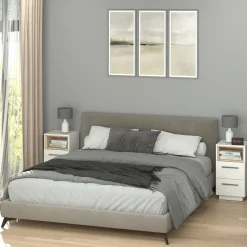 Nachttisch Beatrice Weiß 2er Set Vicco