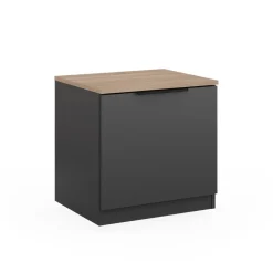 Nachttisch Betti Anthrazit/Sonoma 50 x 50 cm Vicco