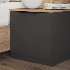Nachttisch Betti Anthrazit/Sonoma 50 x 50 cm Vicco