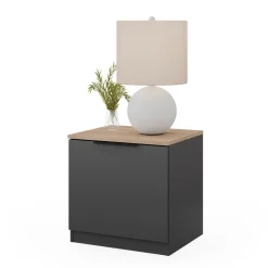 Nachttisch Betti Anthrazit/Sonoma 50 x 50 cm Vicco