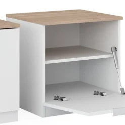 Nachttisch Betti Weiß/Sonoma 2er Set Vicco