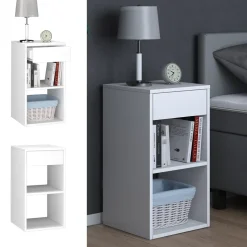 Nachttisch Dany Weiß 35 x 65 cm Vicco