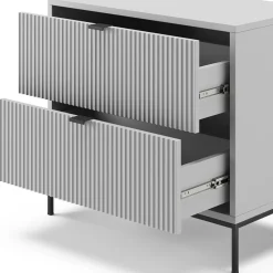 Nachttisch Eliza Grau 66 x 60 cm Vicco