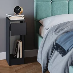 Nachttisch Enton Schwarz 2er Set Vicco