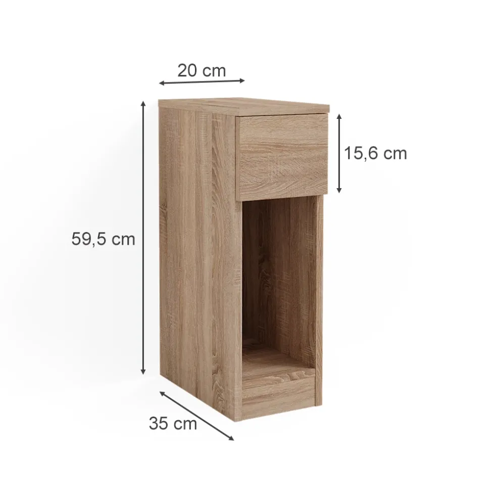 Nachttisch Enton Sonoma 2er Set Vicco