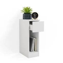 Nachttisch Enton Weiß 20 x 59.5 cm Vicco