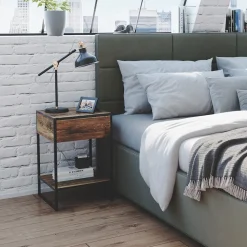 Nachttisch Fyrk Antikholz 2er Set Vicco