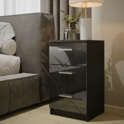 Nachttisch Irma Schwarz 35.5 x 66 cm Vicco