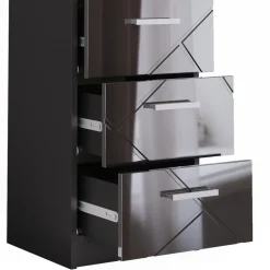 Nachttisch Irma Schwarz 35.5 x 66 cm Vicco