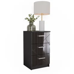 Nachttisch Irma Schwarz 35.5 x 66 cm Vicco