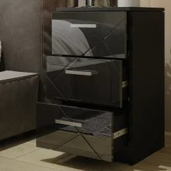 Nachttisch Irma Schwarz 2er Set Vicco