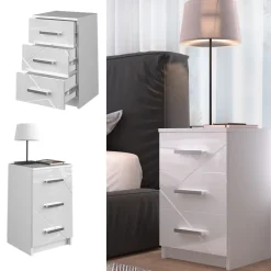 Nachttisch Irma Weiß 35.5 x 66 cm Vicco