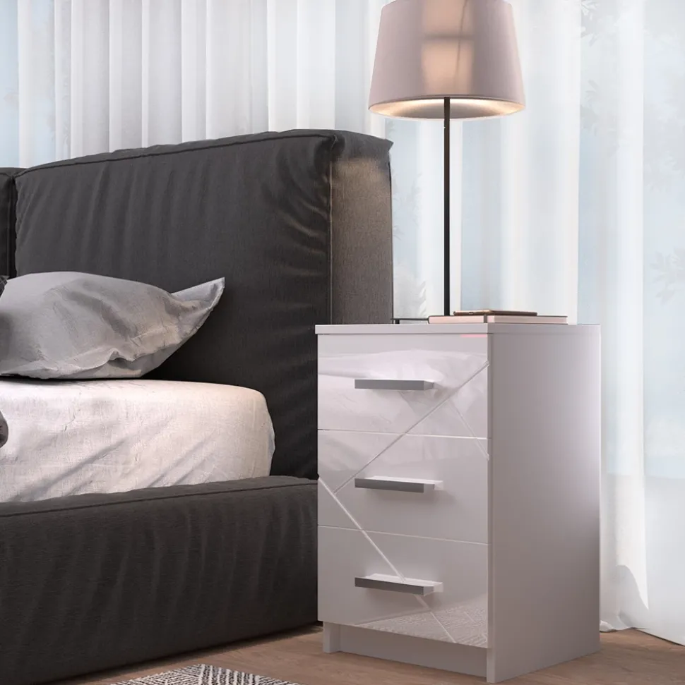 Nachttisch Irma Weiß 35.5 x 66 cm Vicco