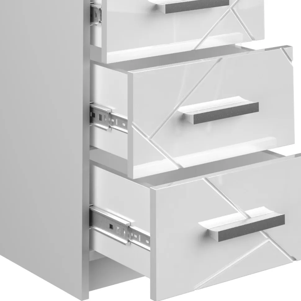 Nachttisch Irma Weiß 35.5 x 66 cm Vicco