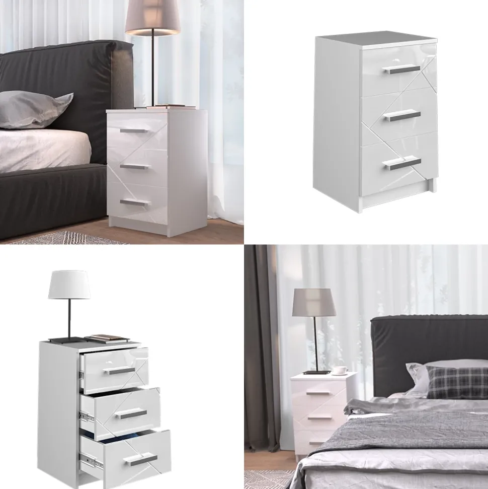 Nachttisch Irma Weiß 35.5 x 66 cm Vicco