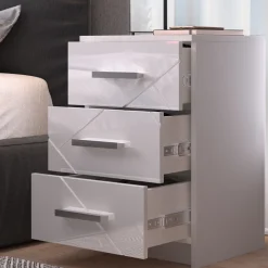 Nachttisch Irma Weiß 2er Set Vicco