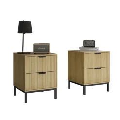 Nachttisch Lennox Eiche 2er Set Vicco