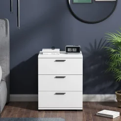 Nachttisch Marseille Weiß 46.2 x 60 cm Vicco